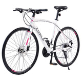24 Speed Hybrid bike Disc Brake 700C Road Bike For men women's City Bicycle W1019112679
