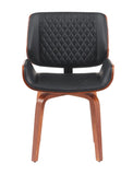 Mid-Century Modern Dining Chair - 360&deg Swivel, PU Leather Upholstery, Ergonomic Design for Kitchen, N842P290057B