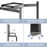 2-Tier Over Sink Dish Rack - Extendable Steel, 12 Bowls10 Plates Capacity, Rust-Proof, Suck Caps 40646898