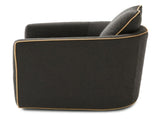 Swivel Accent Chair Upholstered Club Chair Barrel Sofa Chair for Living Room , Reading Corner, and N763P376127R