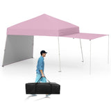 14 X 9.2 FT Pop up Canopy Tent - Pink 06291281