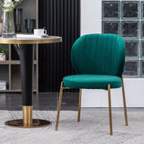 Amoa Contemporary Velvet Upholstery Dining Chair, Green T2574P164530