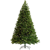 Pre-lit Christmas Tree 6ft Artificial Hinged Xmas Tree with Foldable Stand W49835484
