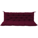 Outdoor Swing Cushions 60 Inch, Waterproof 4" Thick Porch Swing Cushion Replacement with Backrest 09715560