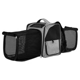 Pet Carrier, Expandable Cat Dog Carrier with Front & Back Extension, Breathable Mesh Travel 53363786