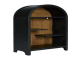 Arched Top Industrial Open Shelf 4-Tier Asymmetrical Dark Freestanding Display Rack for Home & W3123P485378