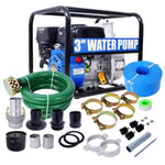 ZUN Semi Trash Pump 3 inch, 209cc 7HP 4 stroke OHV ENGINE, Gas Powered Semi Trash Water Pump 50 ft W465134908