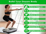 Vibration Exercise Machine With Resistant Bands Remote Control Whole Body Vibration Platform Workout 07214624