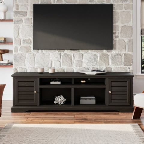 ZUN Bridgevine Home Topanga 83 inch TV Stand Console for TVs up to 95 inches, No Assembly Required, B108P160207