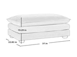 Ottoman Footstool in Corduroy Fabric, Can be Used with 2 Seater Sofas, 3 Seater Sofas and 4 Seater W714P185486