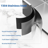 ZUN 30" L X 18" W Undermount Single Bowl 16 Gauge 304 Stainless Steel Kitchen Sink With Sink Grid W1225P250630