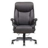 ZUN Classic Gray Bonded Leather Upholstered Office Chair with Adjustable Armrest, Height and 360 Degree B011P204481