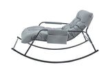 Rocking Chair with Extra-Wide Technical leather Upholstered Gliding Chair Boucle Reclining Chair, W2516P282505