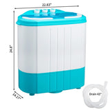 XPB40-1219S 5.5lbs Twin Tub Washing Machine 110V 370W Semi-Automatic Top Load Washer 40666362