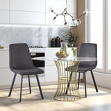 Dining Chairs Set of 2, Mid Century Modern Metel Legs for Indoor Kitchen & Dining Room Chairs B205P339998