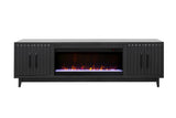 Radiance 94 inch Fireplace TV Stand, for TVs up to 100 inches, Black Finish B108P345212