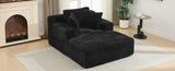 Full- compressed Chaise Lounge Sofa Bed 48.8" Upholstered Sofa Couch with Removable Pillows, Modern N719P288545B