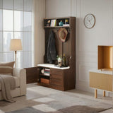 Wood Coat Rack, Storage Shoe Cabinet, with Clothes Hook, with Sponge Pad Product, Multiple Storage 36428538