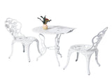 3 PCS Outdoor Set, All-Weather Cast Aluminum Rose Table and Chairs Set of 2, Patio 58855132