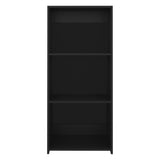 Note 47" Tall Three-Tier Ladder Bookcase Black B070P254755