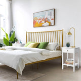 Two-layer Bedside Cabinet Coffee Table with Drawer White 28295654