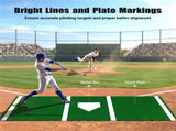10ft x 3ft Softball Pitching Mat with Artificial Turf, Indoor & Outdoor Training Aid for Pitching 39819256
