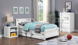 White 1-Door Chest with Container Lock B062P209020
