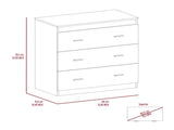 Montclair 3-Drawer Dresser Black B06280065