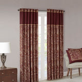 Jacquard Curtain Panel Pair B03598086