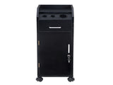 Hair Salon Storage Cart with Wheels & 3 Hair Dryer Holders & 4 Drawers & Lock & 2 Keys, Hairdressing 03688637