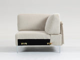 Modular Sectional Sofa Corner Seat,Middle Seat Module Couch,Beige W3098P257005