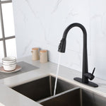 ZUN Kitchen Faucets with Pull Down Sprayer, Kitchen Sink Faucet with Pull Out Sprayer, Fingerprint 88256761