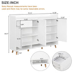 ZUN ON-TREND Sleek and Contemporary Shoe Cabinet with Adjustable Shelves, Minimalist Home Organizer with WF321211AAK