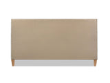 Haley Upholstered Cane-Back Platform Bed, Queen, Antique White Polyester B2719P238201
