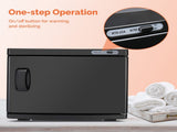 Hot Towel Warmer for Facials Massage, Esthetician Towel Heating Cabinet Black, Aluminum Chamber, 50132005