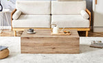 ZUN Light Wood Texture MDF Coffee Table - Simple Modern Style.Modern MDF coffee table with wood texture W1151P224732