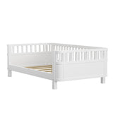 Twin Size Wood Platform Bed for Kids, Wood Low Profile Twin Bed with Rails for Girls and Boys, W2593P190148