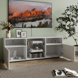 TV Stand for 32-60 inch TV, Modern Television Table Center Media Console with Drawer and Led Lights, W2301P143103