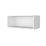 Hard Rock Wall Cabinet in Melamine with Open Storage, Black B128P244995