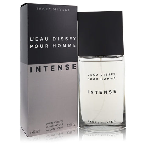 L'eau D'Issey Pour Homme Intense by Issey Miyake Eau De Toilette Spray 4.2 oz for Men FX-460446