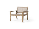 Outdoor Wicker and Acacia Wood Club Chairs, Set of 2, Light Multibrown and Light Brown, 34'' H X 74228.00MLBRN