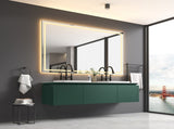 84 x 48 Inch LED Bathroom Mirror with Front and Backlight, Wall Mounted Vanity Mirror with Aluminum W2287P282063