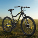 ZUN A26336-26 Inch Aluminum Frame Shock Fork Plus Shock Absorber 21-speed Unisex Mountain Bike W709P222990