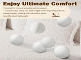 Modern Floor Sofa with 2 Pillows,Convertible Teddy Fabric Foam-Filled Sleeper Sofa Bed,15" Twin Size 62134147