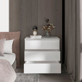 ZUN White 3-Drawer Dresser B062P175075