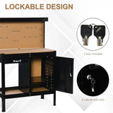 Multipurpose Tool Table, Storage Cabinet with Keys Workshop Tool Table with Slide Drawer. 77831568