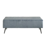 Mavela Wide Wale Corduroy Upholstery Bench, Blue T2574P243223