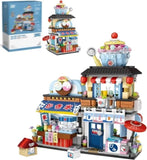 ZUN 4 PACK Brick Building Set for Kids, 2969 PCS Building Blocks Kit Japanese Street Building Toy Set 84974986