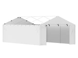 10 x 20 ft Carport Replacement Side Wall, Heavy-Duty Waterproof & UV-Protected Garage Tent Tarp with 83924701