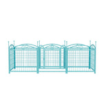 ZUN Dog Playpen Indoor 24 inch 8 Panels Metal Dog Pen Pet Dog Fence Outdoor Exercise Pen with Doors, W368P233999